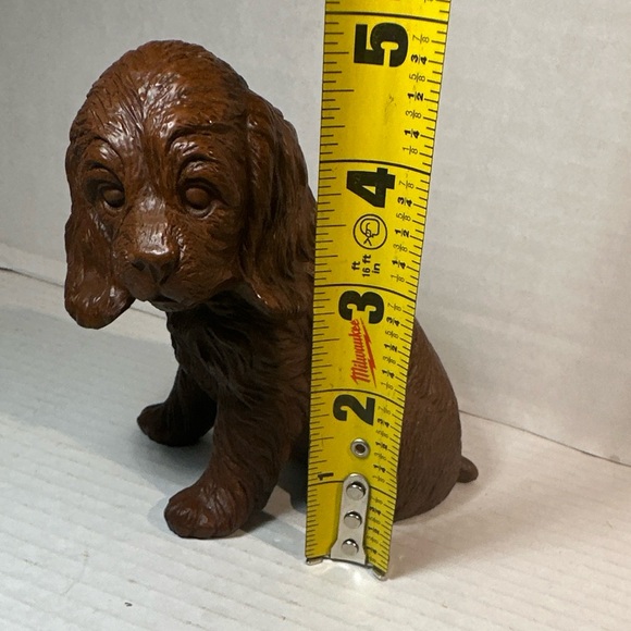 Red Mill MFG Handcrafted Spaniel Dog Figurine Brown Resin Made in USA - Picture 8 of 9